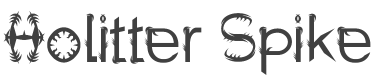 Holitter Spike Font preview