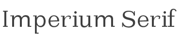 Imperium Serif Font preview