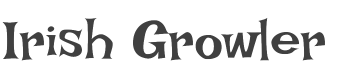 Irish Growler Font preview