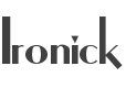Ironick Font preview