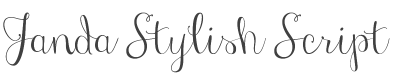 Janda Stylish Script Font preview