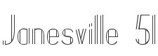 Janesville 51 Font preview