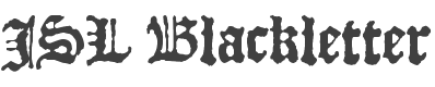 JSL Blackletter Font preview