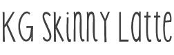 KG Skinny Latte Font preview
