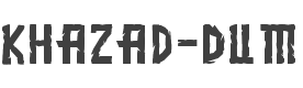Khazad-Dum Font preview