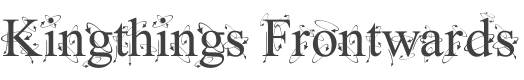 Kingthings Frontwards Font preview