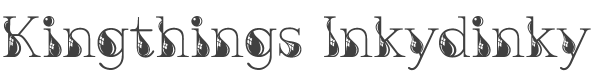 Kingthings Inkydinky Font preview