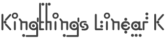 Kingthings Linear K Font preview