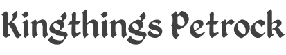 Kingthings Petrock Font preview
