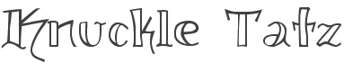 Knuckle Tatz Font preview