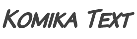 Komika Text Kaps Bold Italic style