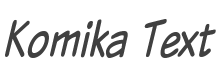 Komika Text Tight Italic style