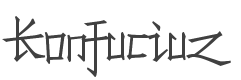 Konfuciuz Font preview
