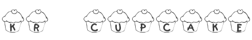 KR Cupcake Font preview