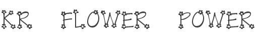 KR Flower Power Font preview