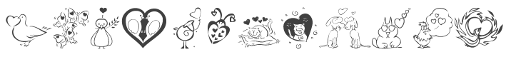 KR Valentines 2006 Three Font preview