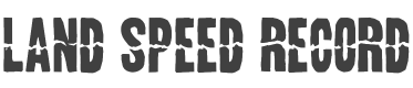 Land Speed Record Font preview