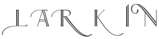 Larkin Capitals Font preview