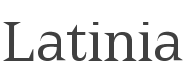 Latinia Font preview