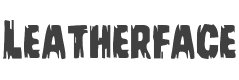 Leatherface Font preview