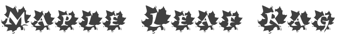 Maple Leaf Rag Font preview