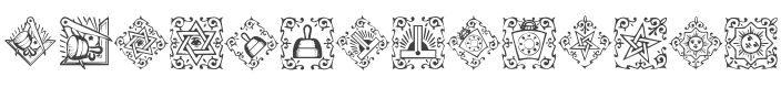 Masonic Symbols Font preview