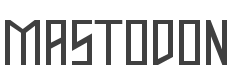 Mastodon Font preview