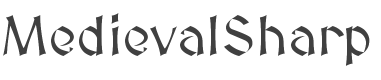 MedievalSharp Font preview