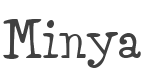 Minya Font preview