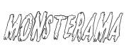 Monsterama Outline Italic style