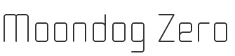 Moondog Font preview