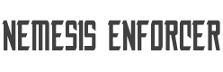 Nemesis Enforcer Font preview