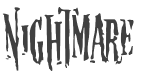 Nightmare 5 Font preview