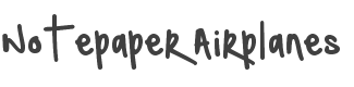 Notepaper Airplanes Font preview