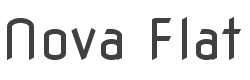 Nova Flat Font preview