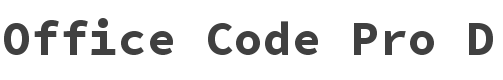 Office Code Pro D Bold style