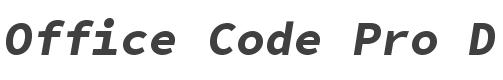 Office Code Pro D Bold Italic style