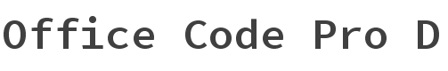 Office Code Pro D Medium style