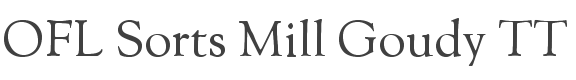 OFL Sorts Mill Goudy TT Font preview