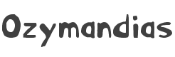 Ozymandias Font preview