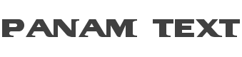 PanAm Font preview