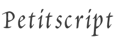 Petitscript Font preview