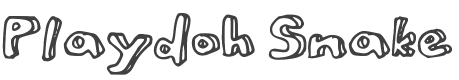 Playdoh Snake Font preview