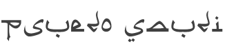 Psuedo Saudi Font preview