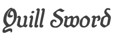Quill Sword Bold Italic style