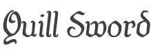 Quill Sword Semi-Italic style