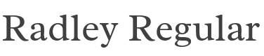 Radley Font preview