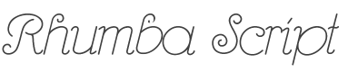 Rhumba Script Font preview