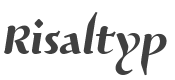 Risaltyp Font preview