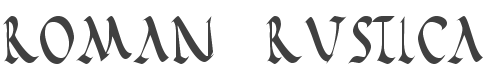 Roman Rustica Font preview